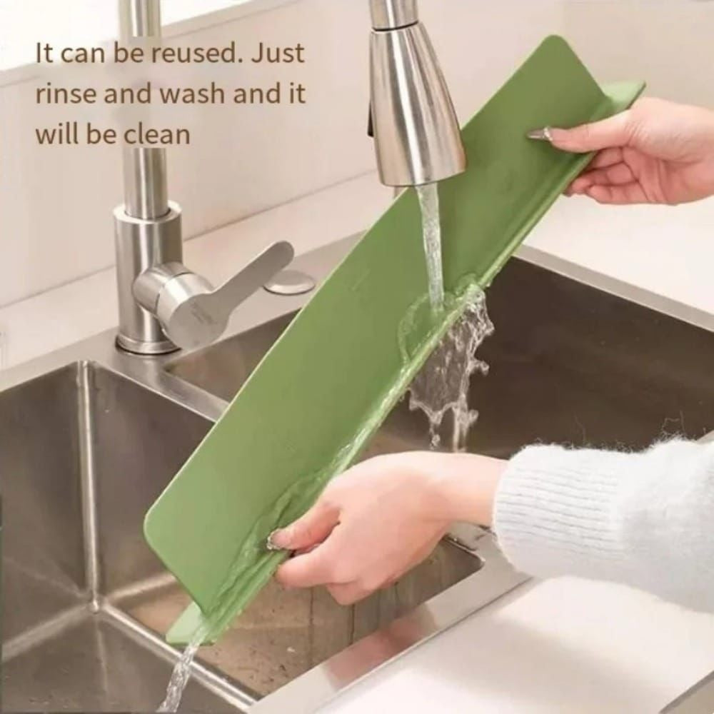 Silicone Sink Splash Guard 48cm – Kitchen Sink Water Splash Protector for Countertop