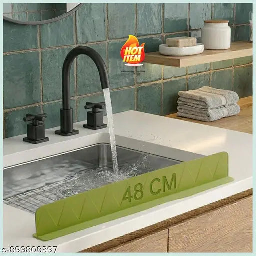 Silicone Sink Splash Guard 48cm – Kitchen Sink Water Splash Protector for Countertop